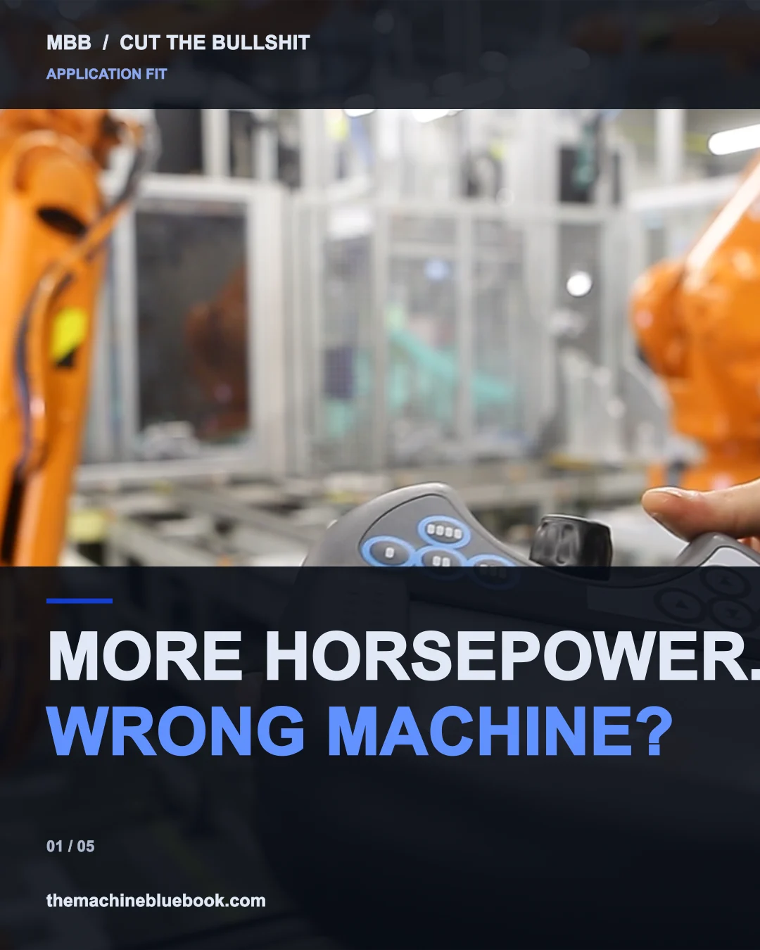 Buy the fit. — Machine Blue Book video