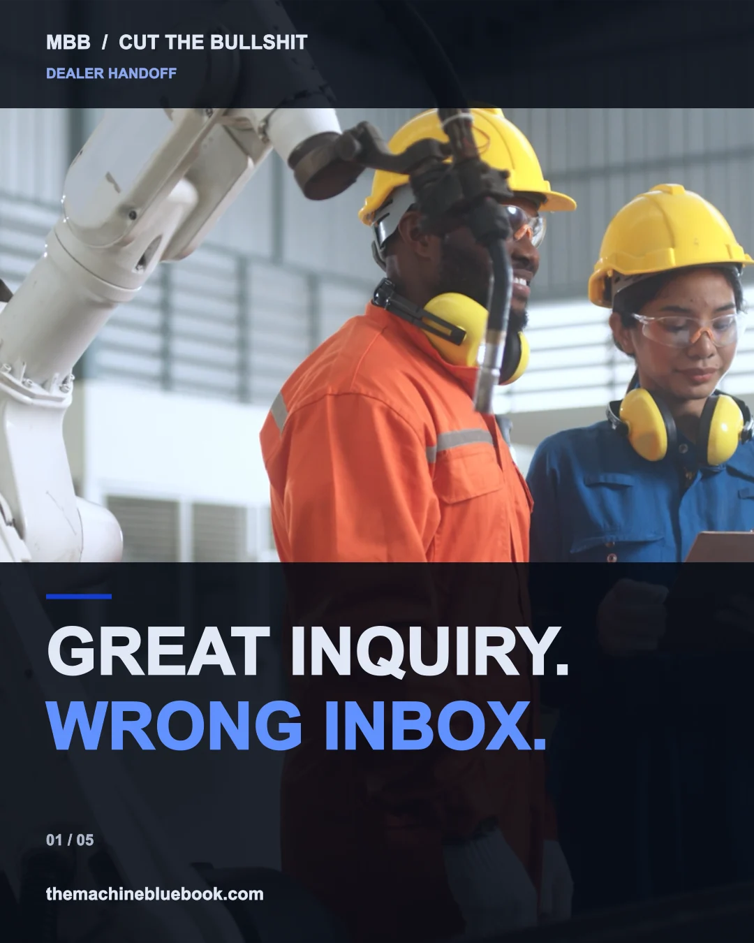 Inquiries need a destination. — Machine Blue Book video