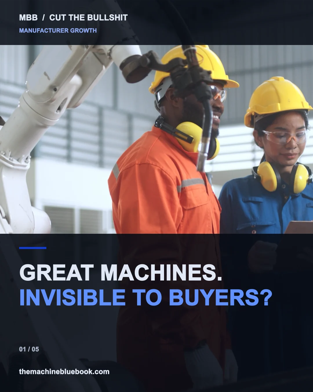 Great machines need discovery. — Machine Blue Book video
